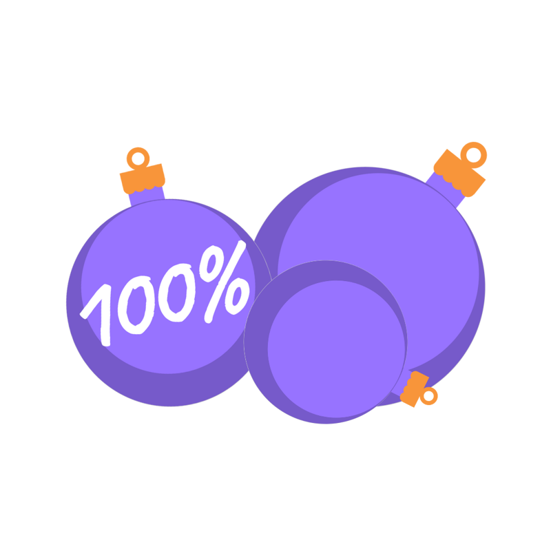 100% arbeidsglede - julekuler